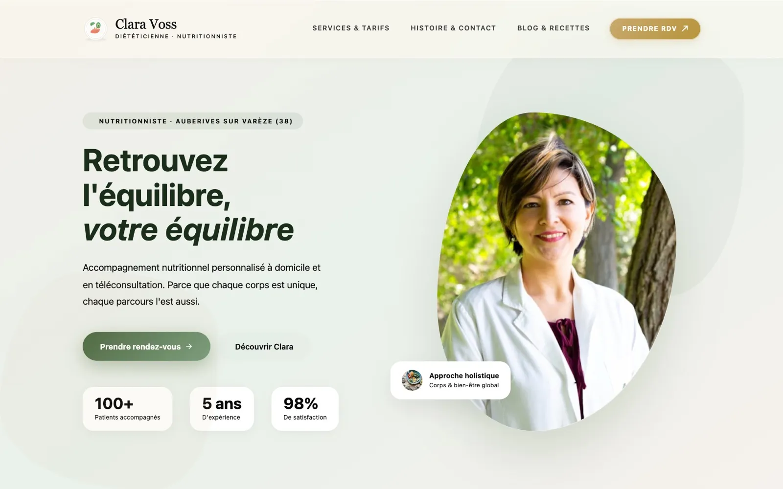 Site Clara Voss Nutrition